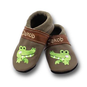 Hauschuhe freundliches Krokodil